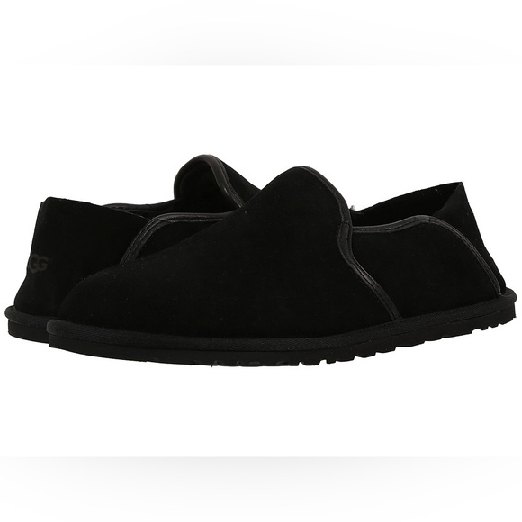 UGG Men's Classic Black Slip-On Cooke slipper Loafers size 9 - Picture 1 of 7